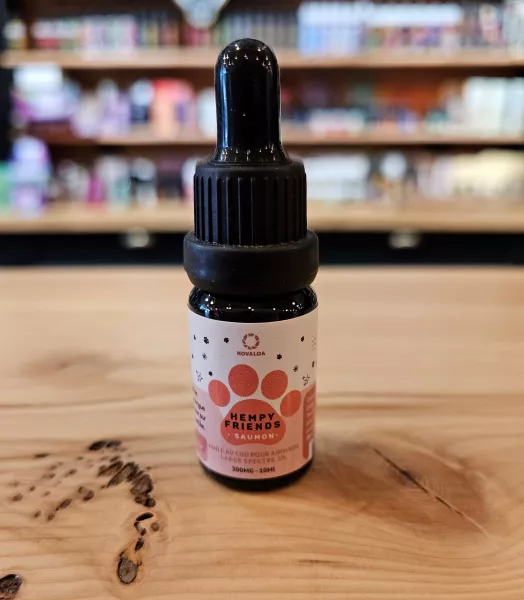 HUILE CBD pour animaux  - Saveur Saumon